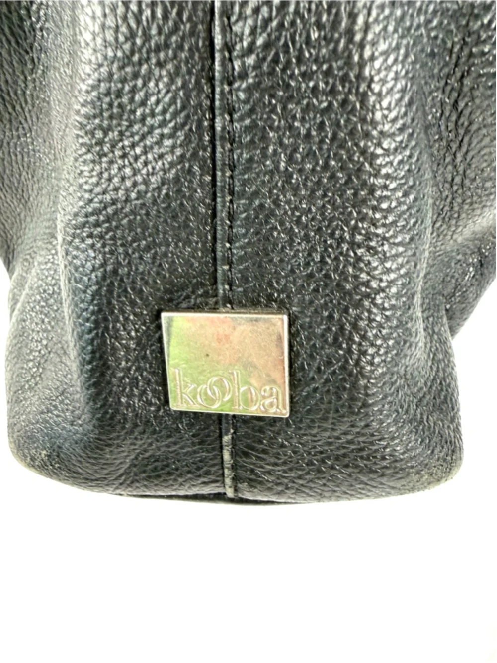 KOOBA Black Slouchy Leather Hobo Single Strap Shoulder Bag